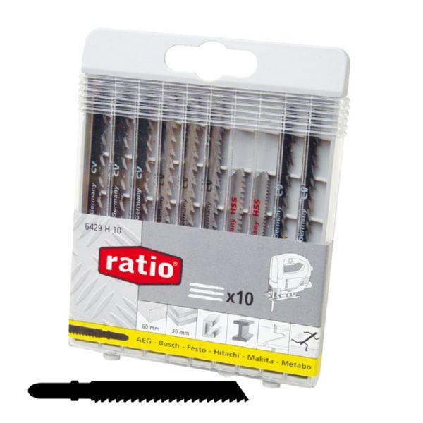 Juego 10 sierras calar Ratio multimateri