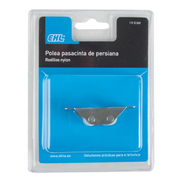 Polea gu&iacute;a persiana enrollable.