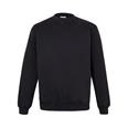 SUDADERA UNISEX CUELLO REDON NEGRA T/2XL
